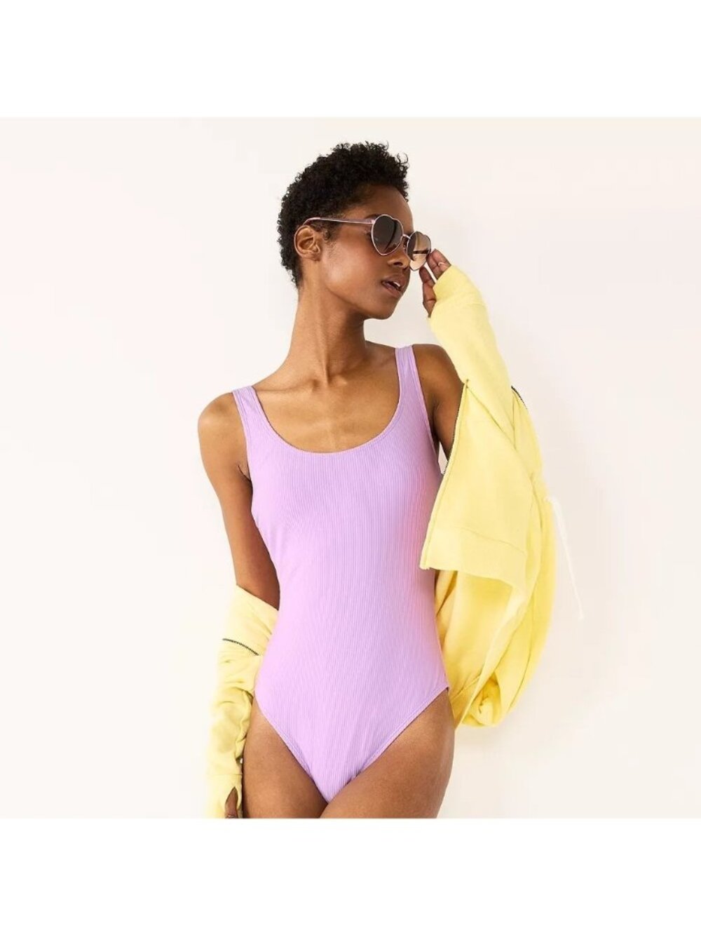 Ninety-Nine Degrees High Leg Cheeky One-piece Swimsuit NEW size Large